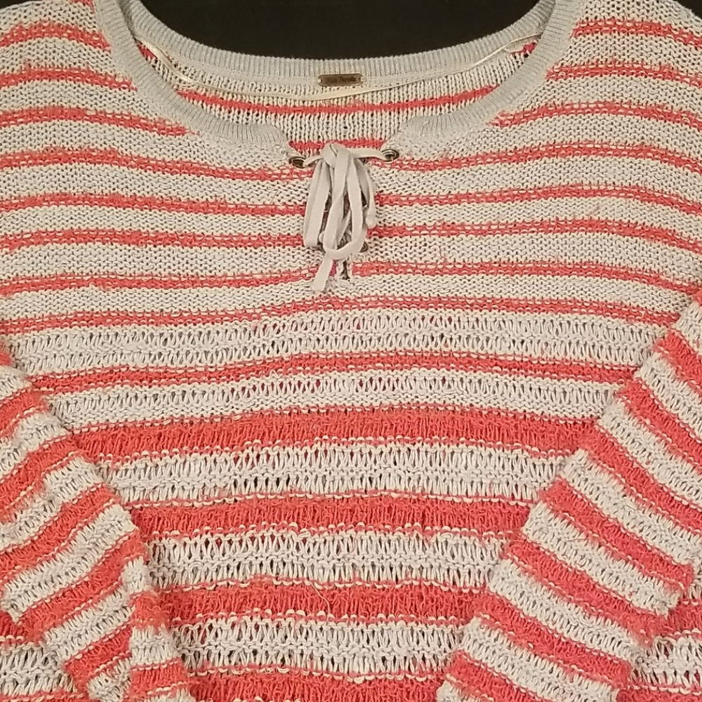 Free People Striped Sweater Shirt
